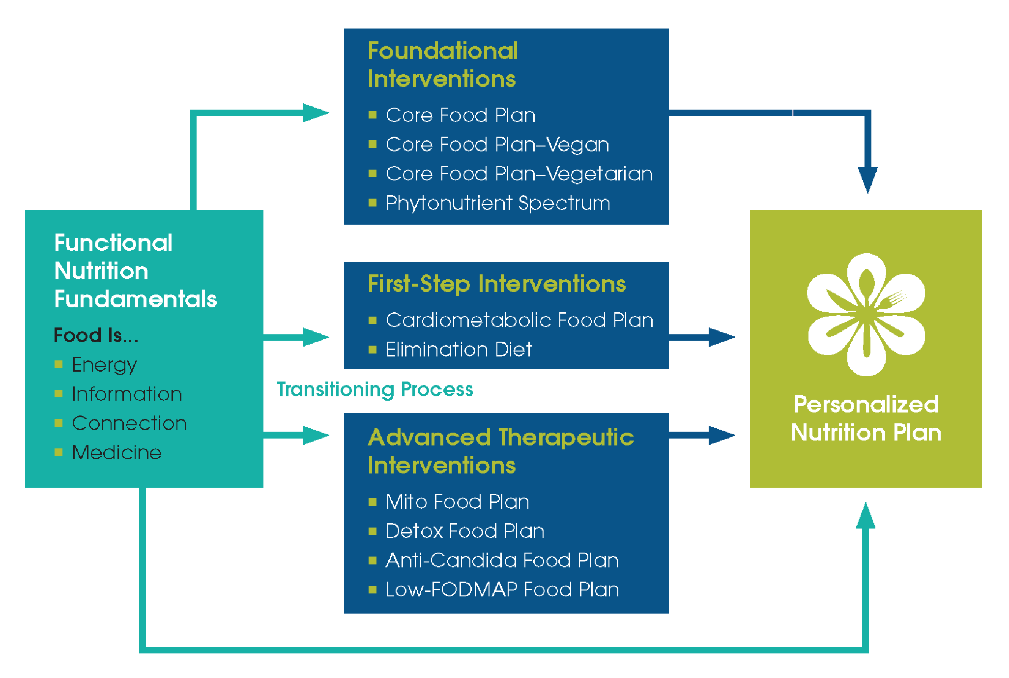 diagram explaining IFM Therapeutic Food Plan